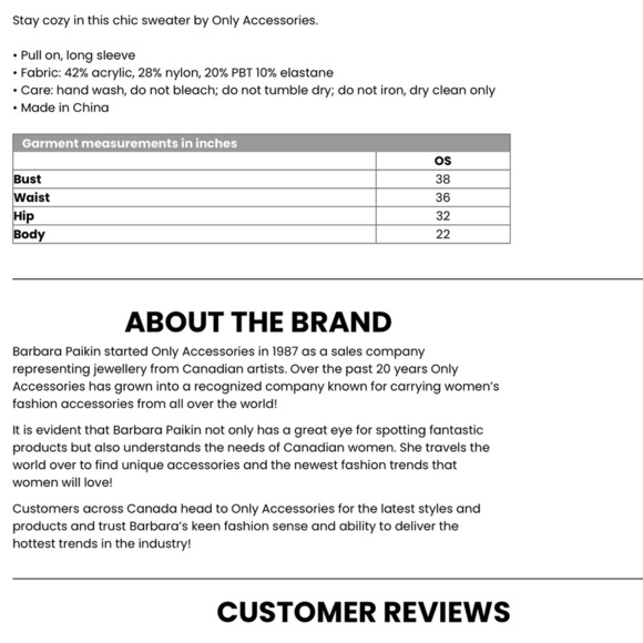 Nwt ONLY accessories knitted hooded sweater “one size” - Picture 4 of 6